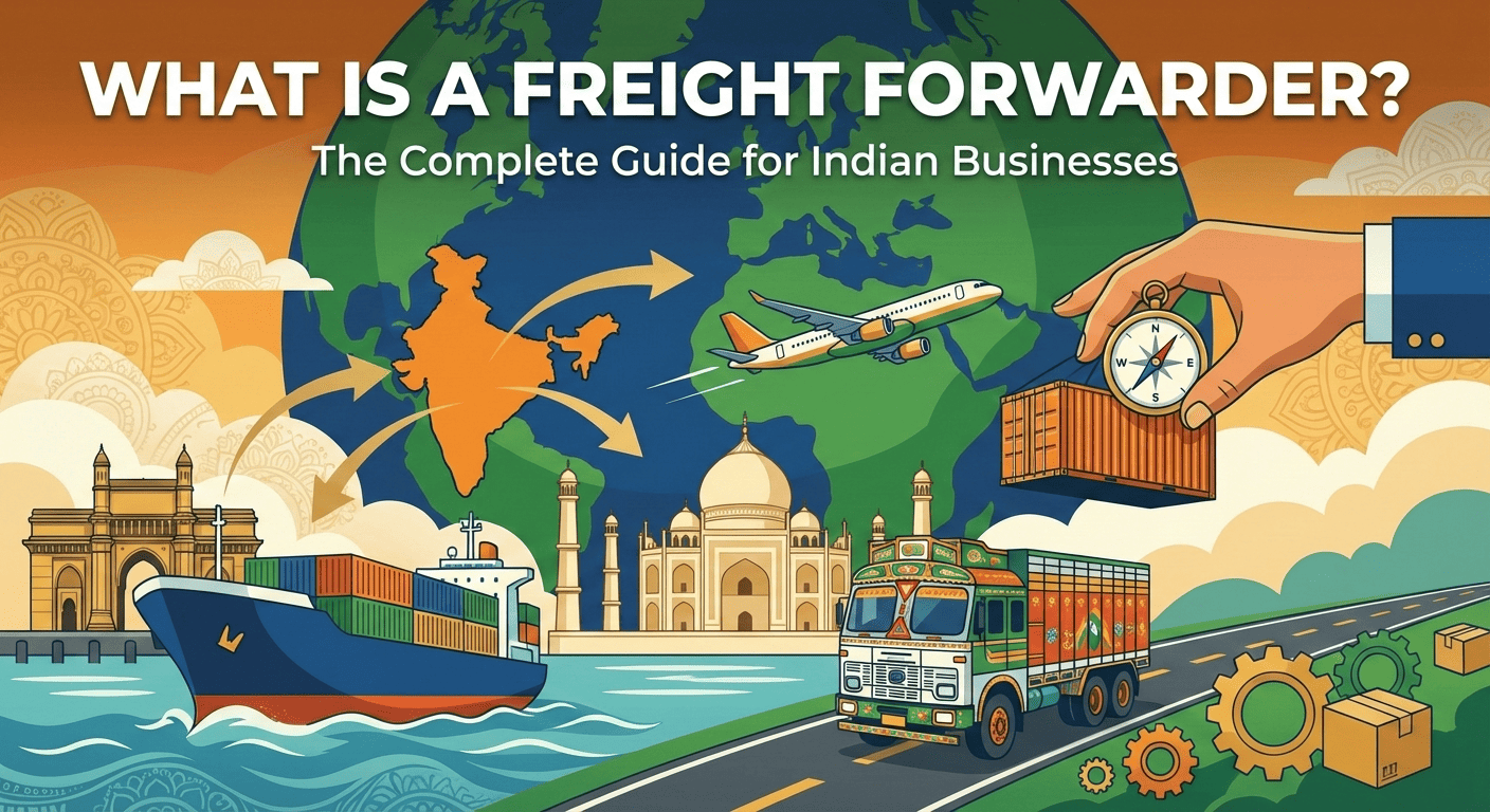 Freight forwarder coordinating container shipments at Chennai port